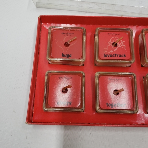 Ganz Time & Again Candle Red Votive Tealight Set Cinnamon Scented Valentines - Picture 8 of 16